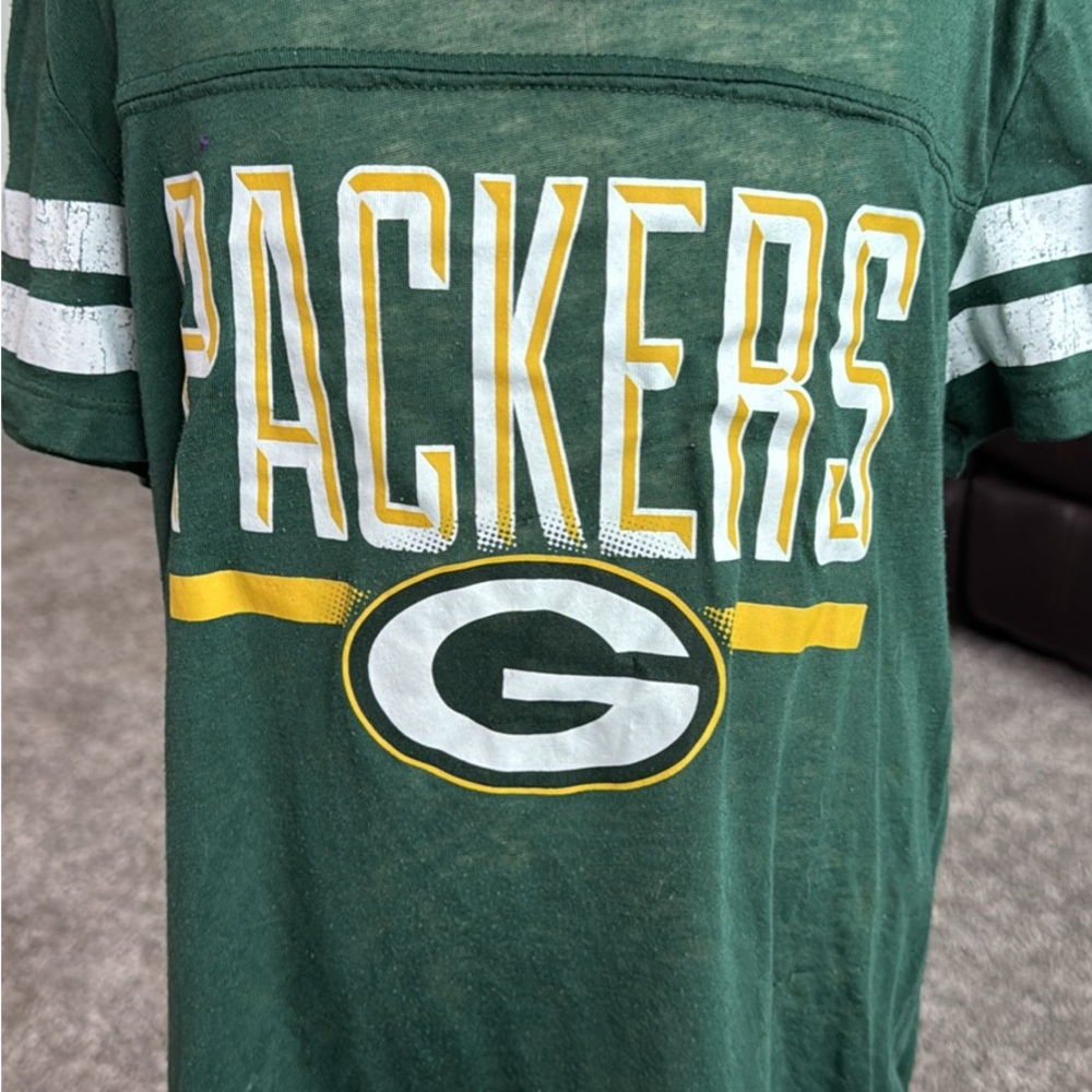 NFL Green and Yellow Kids Short Sleeve Tee